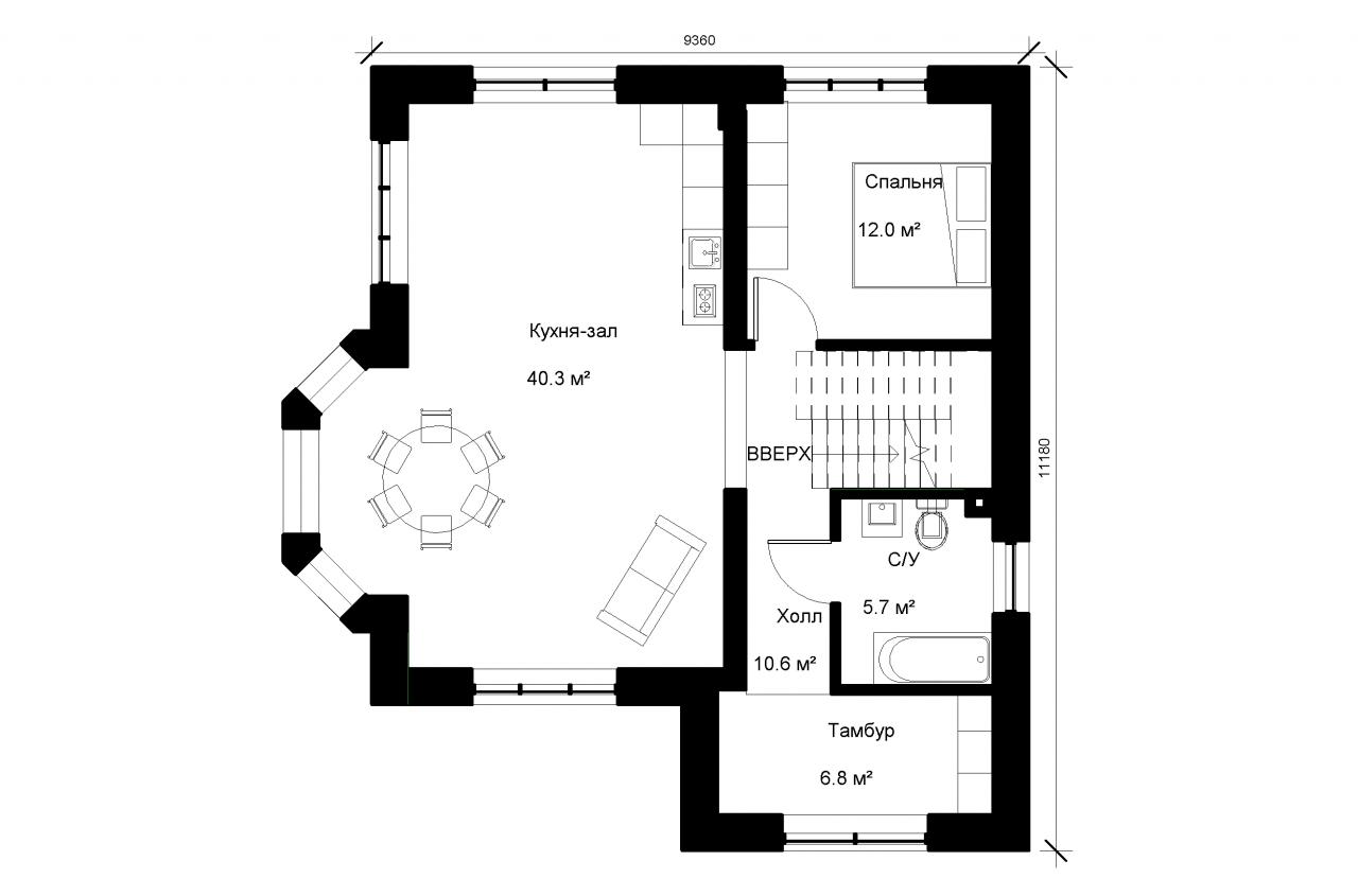 Двухэтажный дом 153 м², 2.11, 5