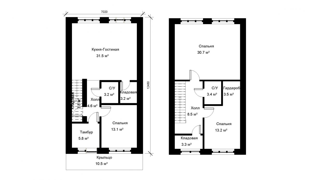 Двухэтажный дом 138 м², 2.31, 3