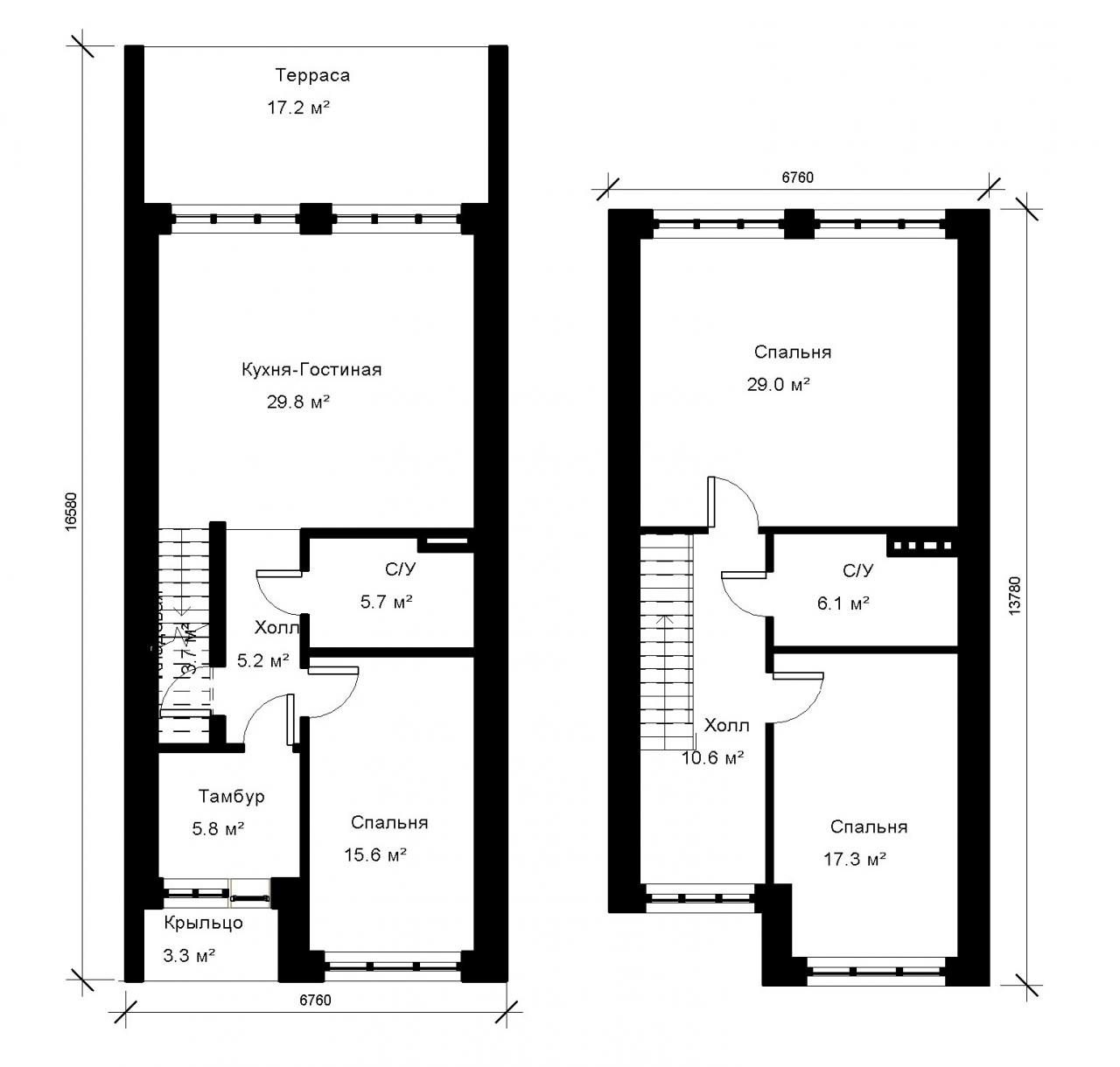 Двухэтажный дом 149 м², 2.35, 2